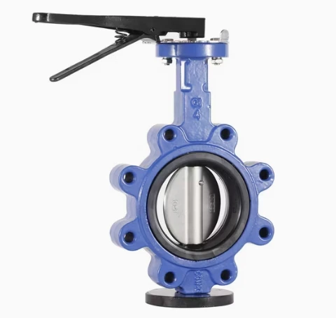 blue knife gate valve industrial pipeline